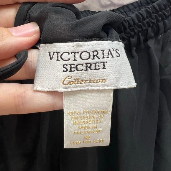 VTG Victorias Secret Collection 2pc Set Sheer Pants Red Floral Size M Tunic - Picture 8 of 11